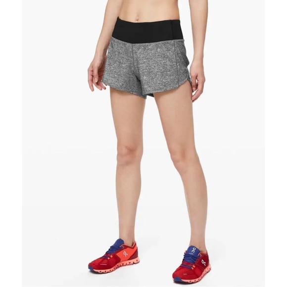 ★ Lululemon Speed Up Short Long Updated Fit - Heather Lux Multi Black ★ - Picture 17 of 17